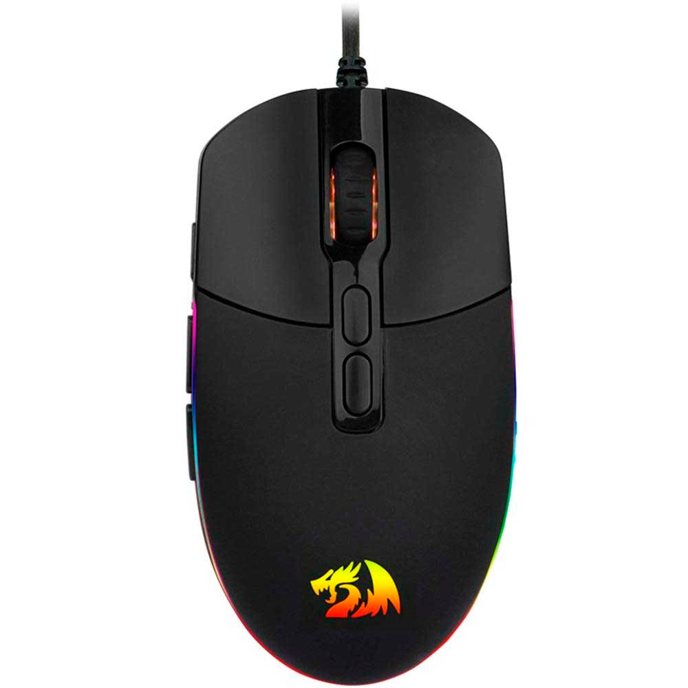 Mouse Gamer Redragon Invader 7 Botões 10000dpi Preto RGB - M719-RGB