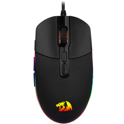 Mouse Gamer Redragon Invader 7 Botões 10000dpi Preto RGB - M719-RGB