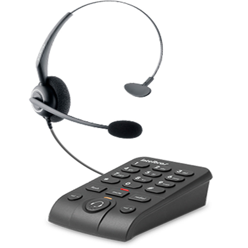 Telefone Headset Telefonista Com Base Discadora Intelbras Hsb50 - 4013330