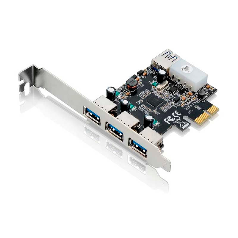 Placa Pci-e Usb 3.0 Multilaser 4 Portas USB 3.0 ( 3 frontais + 1 traseira) - GA130