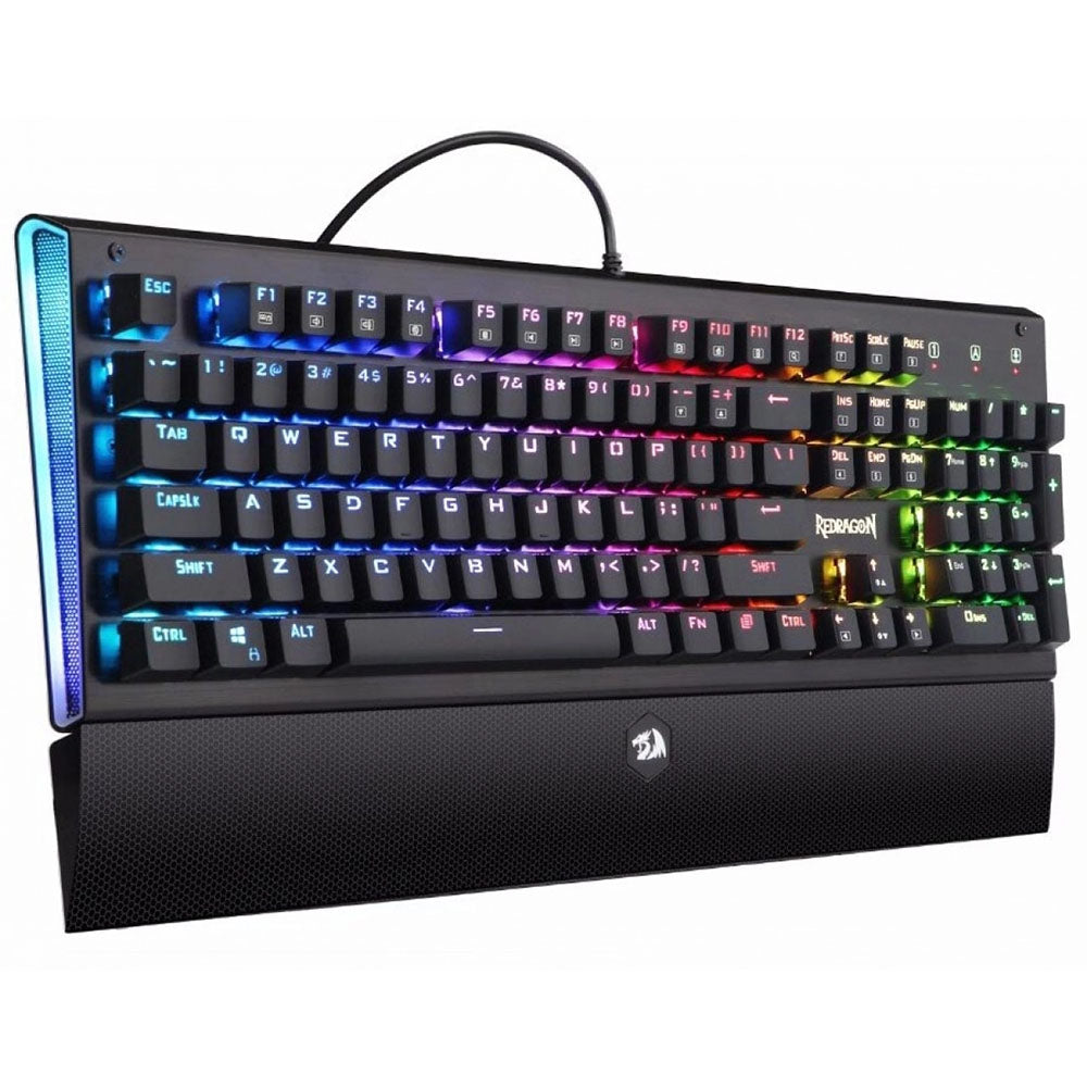 Teclado Gamer Mecânico Redragon Dark Aryaman RGB Preto - K569RGB (PT-BLUE)