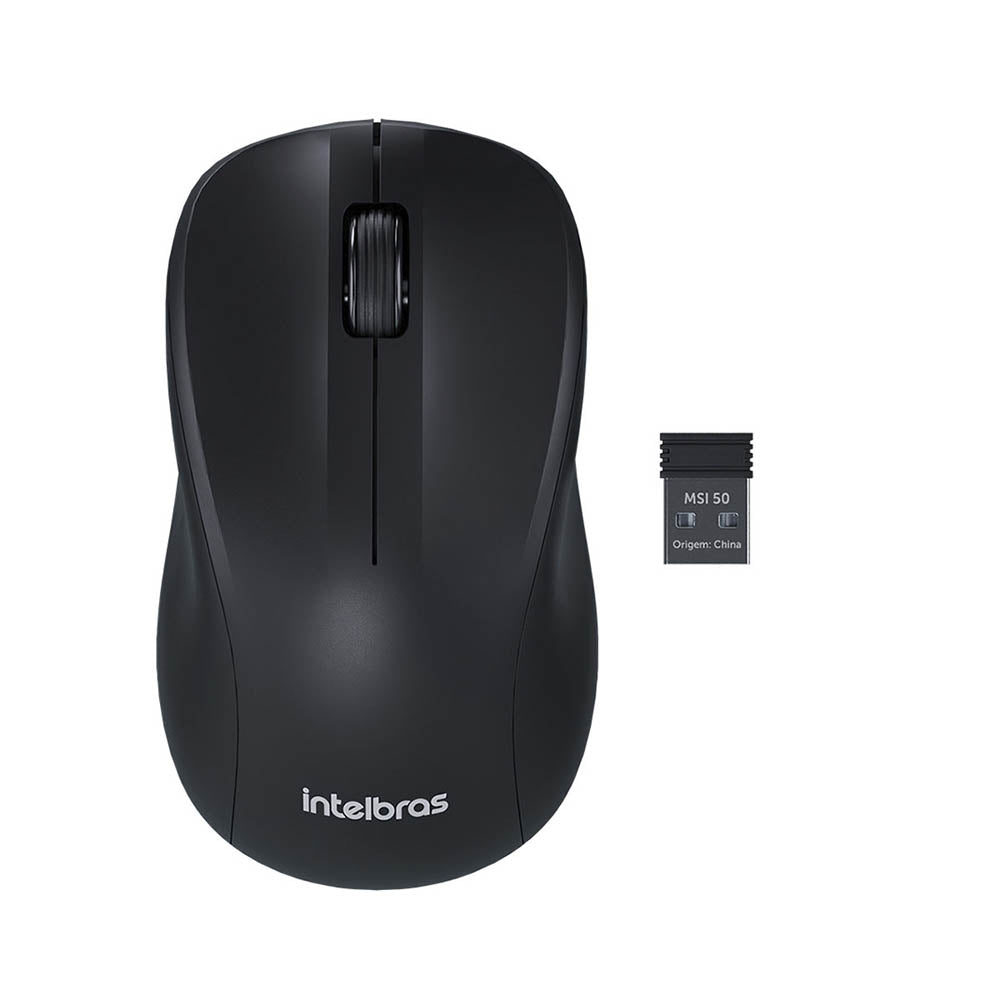 Mouse Sem Fio Intelbras MSI50 Preto - 4290009