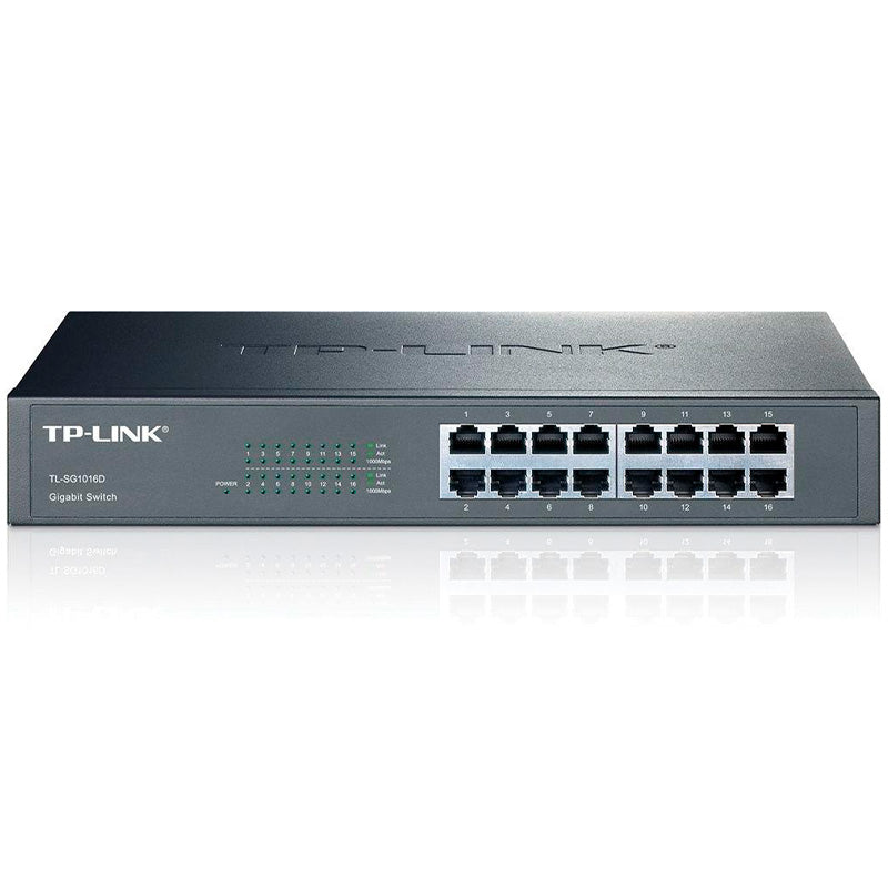 Switch 16 Portas Gigabit 10/100/1000 Mbps Tp-Link - Tl-Sg1016d