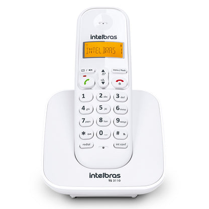 Telefone Sem Fio Intelbras Ts3110 Branco Ident De Chamadas - 4123010