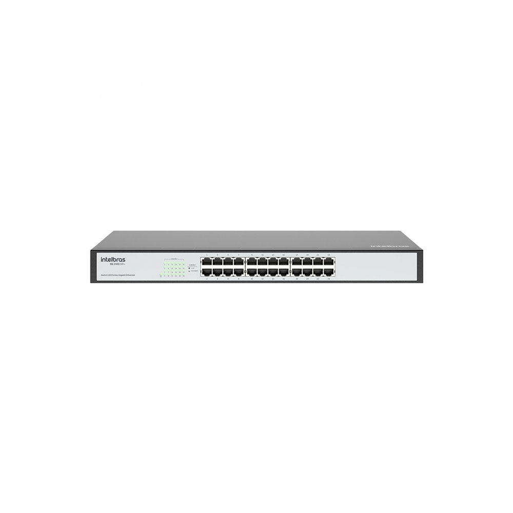 Switch 24 Portas Gigabit 10/100/1000 Mbps Intelbras SG 2400 QR+ - 4760022