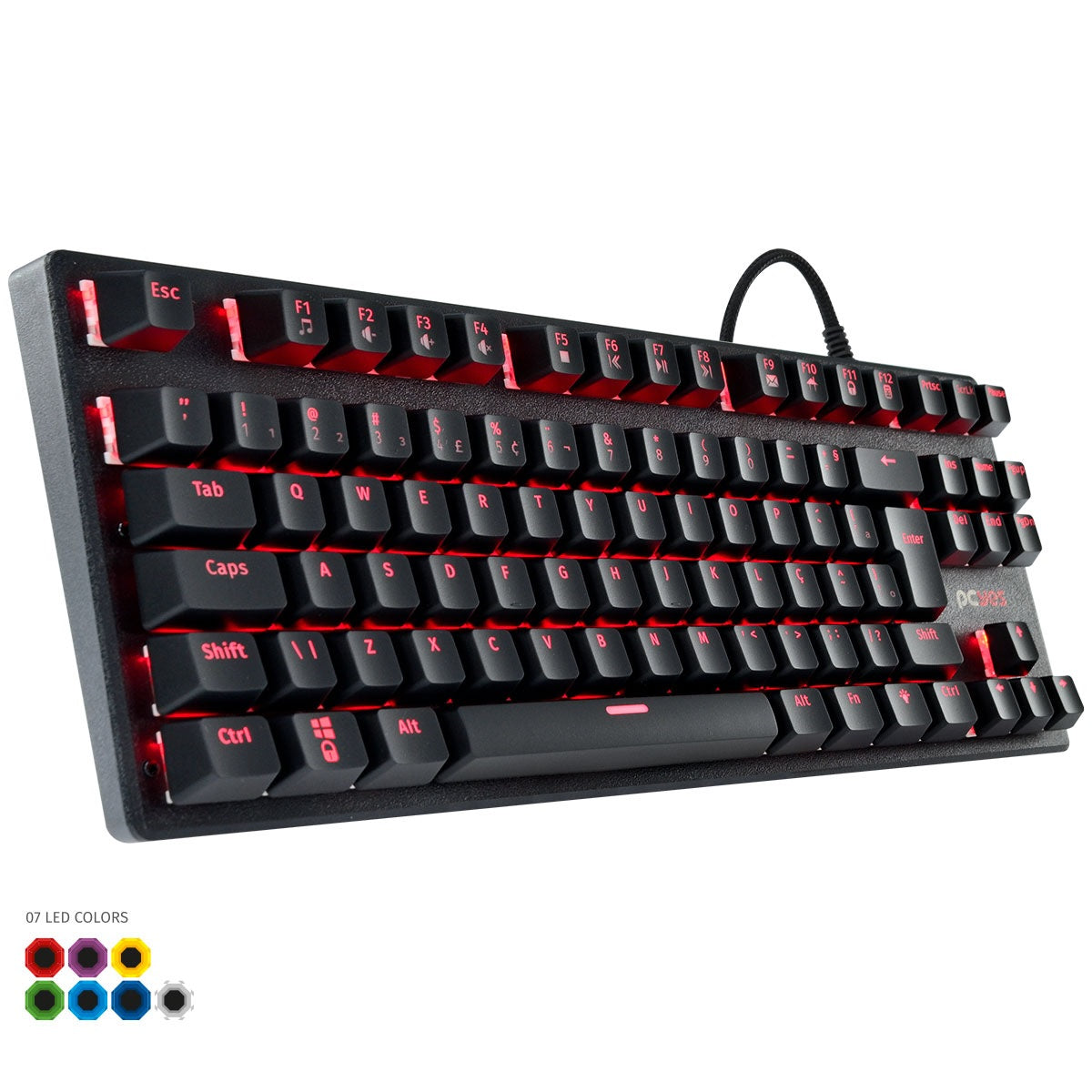 Teclado Gamer Mecanico PCYes KL7 Outemu Blue Abnt2 RGB - 32895