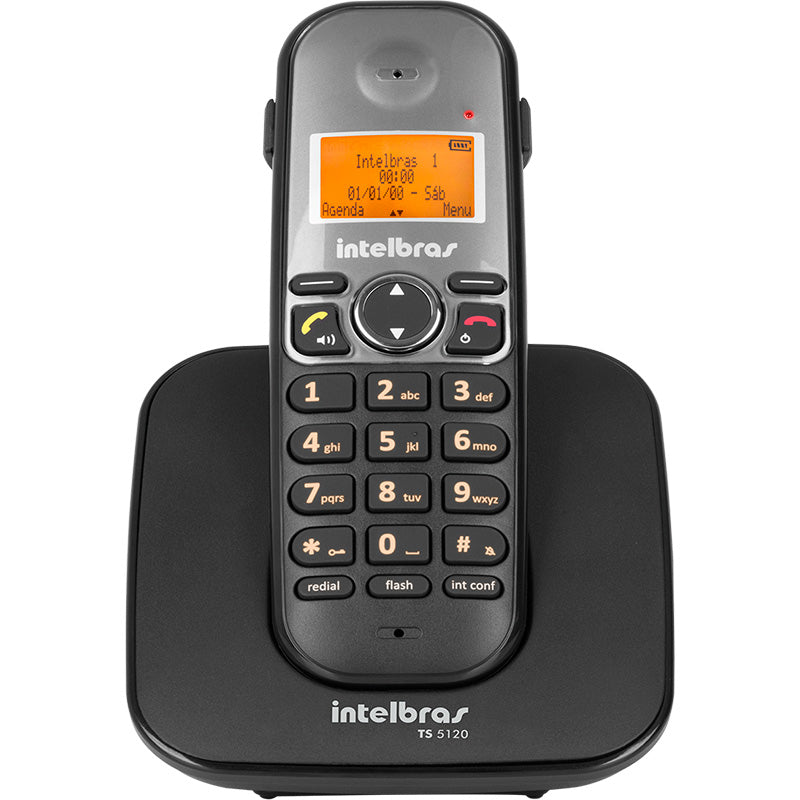 Telefone Sem Fio Intelbras Ts5120 Preto Ident De Chamadas Viva Voz - 4125120