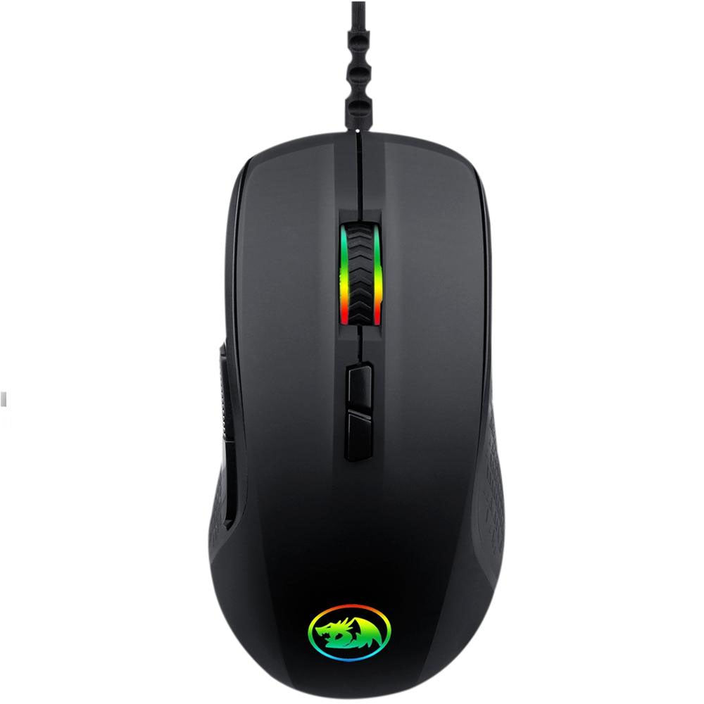 Mouse Gamer Redragon Stormrage 7 Botões 10000dpi Preto RGB - M718-RGB