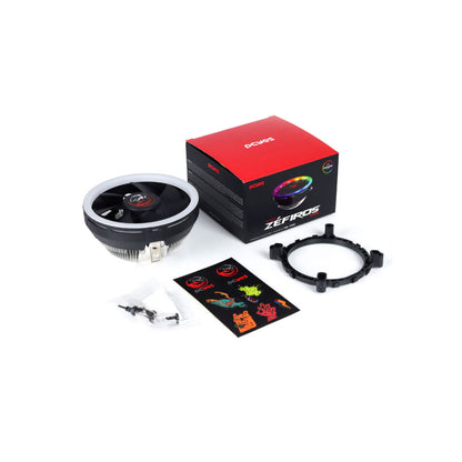 Cooler Para Processador Intel/AMD PCYes Zefiros Rainbow 120mm - ACZFRRB